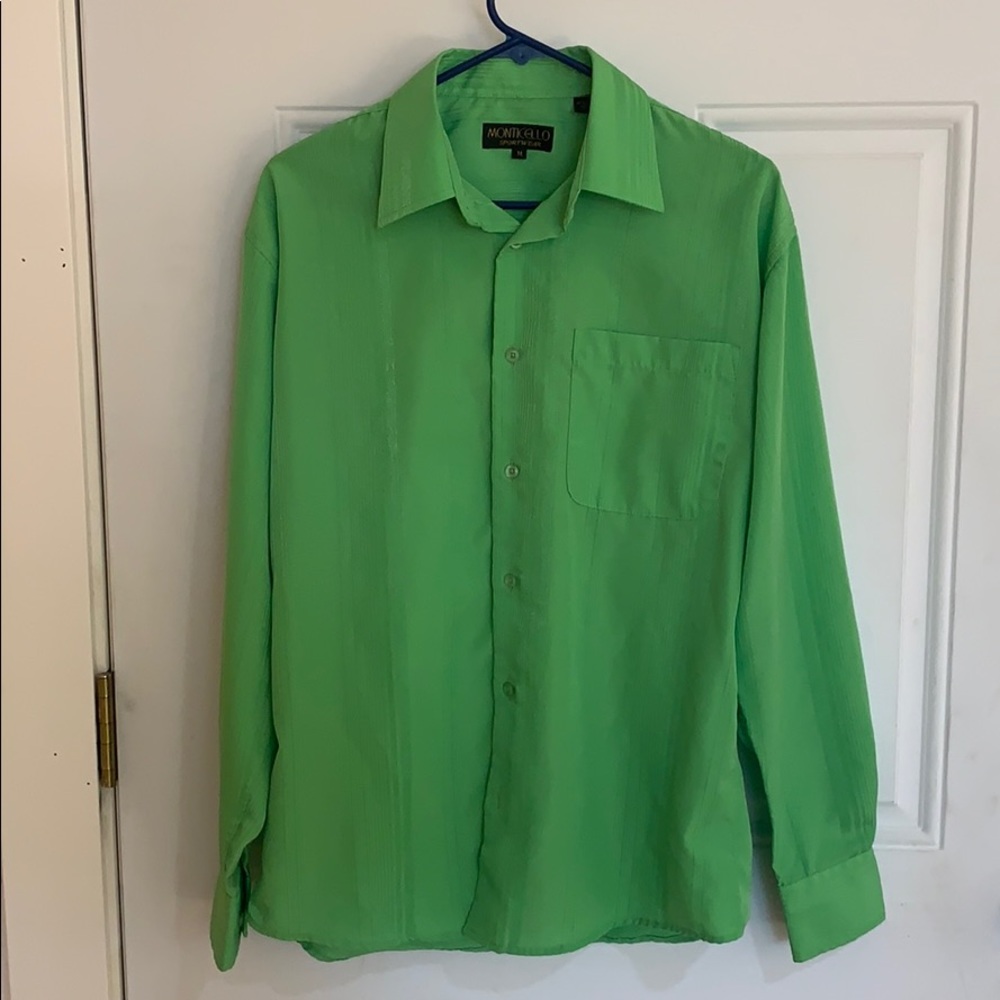 SALE! ❤️Vintage Men’s Monticello Green Dress Shirt